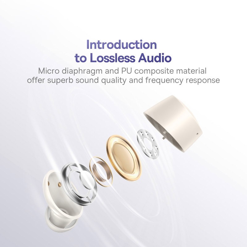 Buy Baseus Headphones In Ear Beans TWS Bowie - E18 - White in Cyprus, Nicosia, Limassol, Larnaka, Pafos