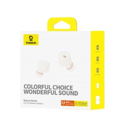 Buy Baseus Headphones In Ear Beans TWS Bowie - E18 - White in Cyprus, Nicosia, Limassol, Larnaka, Pafos