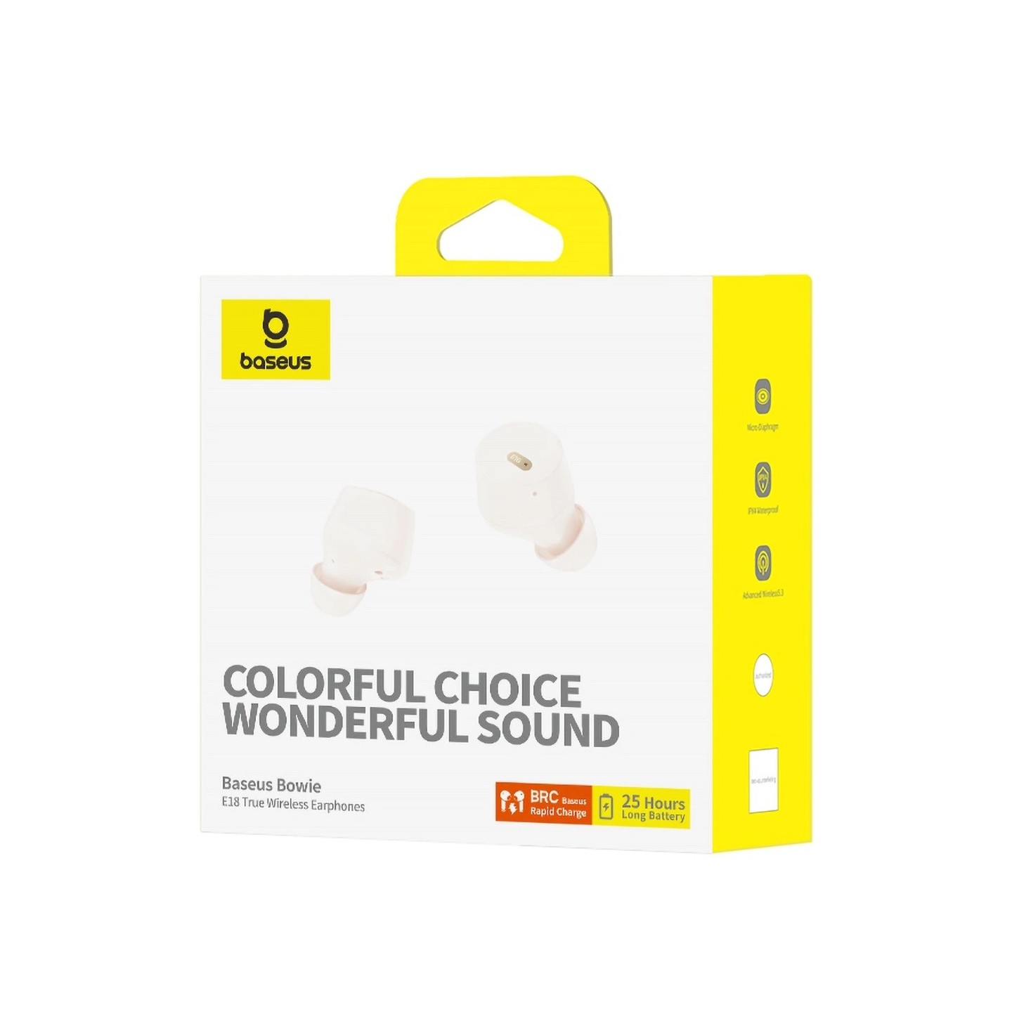 Baseus Headphones In Ear Beans TWS Bowie - E18 - White — Buy in Cyprus with Fast Delivery