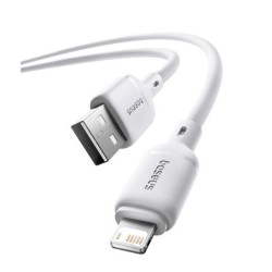 Buy Baseus Cable Lightning to USB-A Silky Series - 2.0m White in Cyprus, Nicosia, Limassol, Larnaka, Pafos