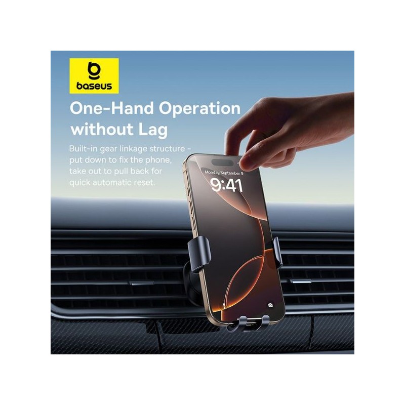 Buy Baseus Car Holder - AirVent Gravity METAL AGE GO in Cyprus, Nicosia, Limassol, Larnaka, Pafos