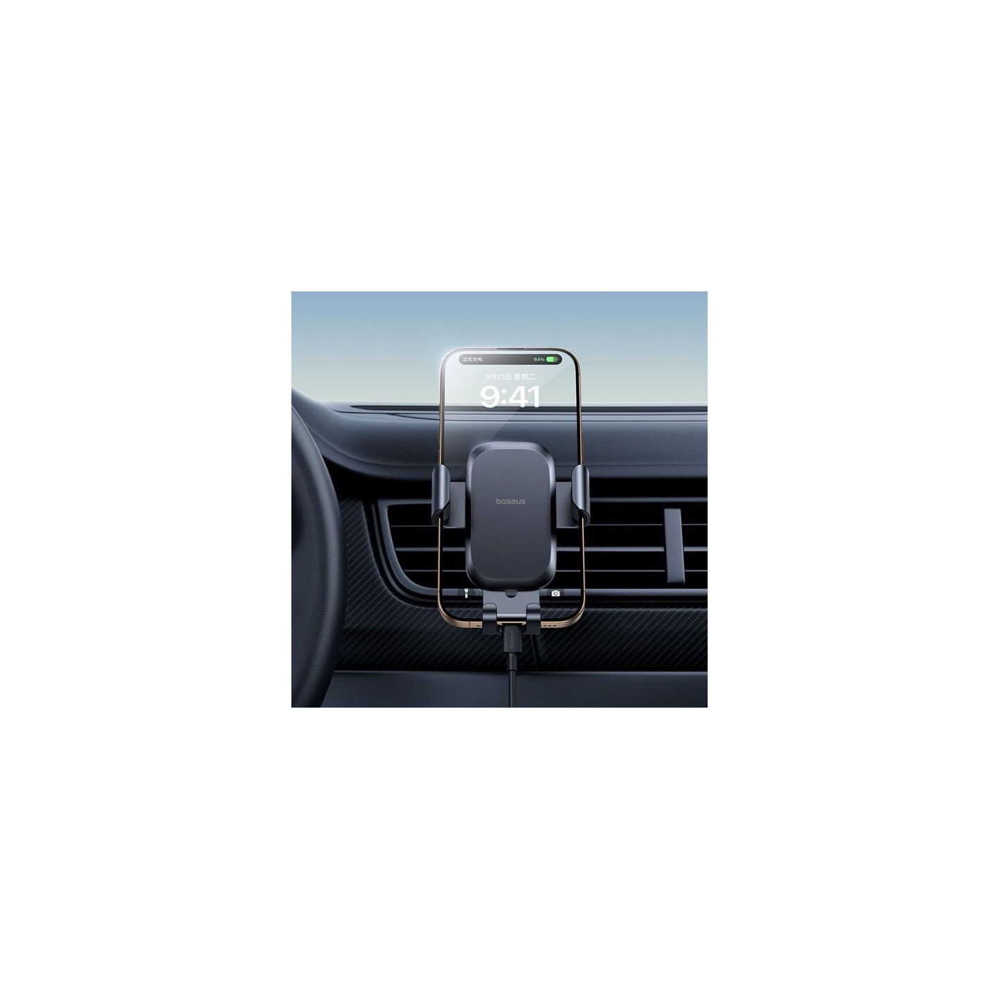 Baseus Car Holder - AirVent Gravity METAL AGE GO — Buy in Cyprus with Fast Delivery