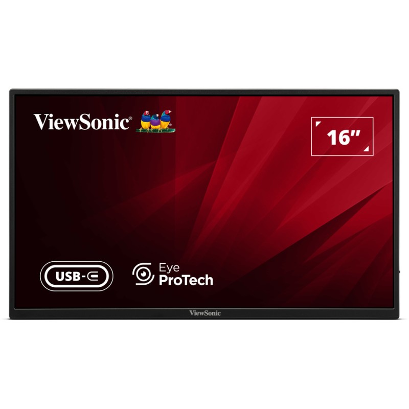 Viewsonic VA1650 15.6" Full-HD IPS Portable Monitor USB-C HDMI PD (Boxed) — Buy in Cyprus with Fast Delivery