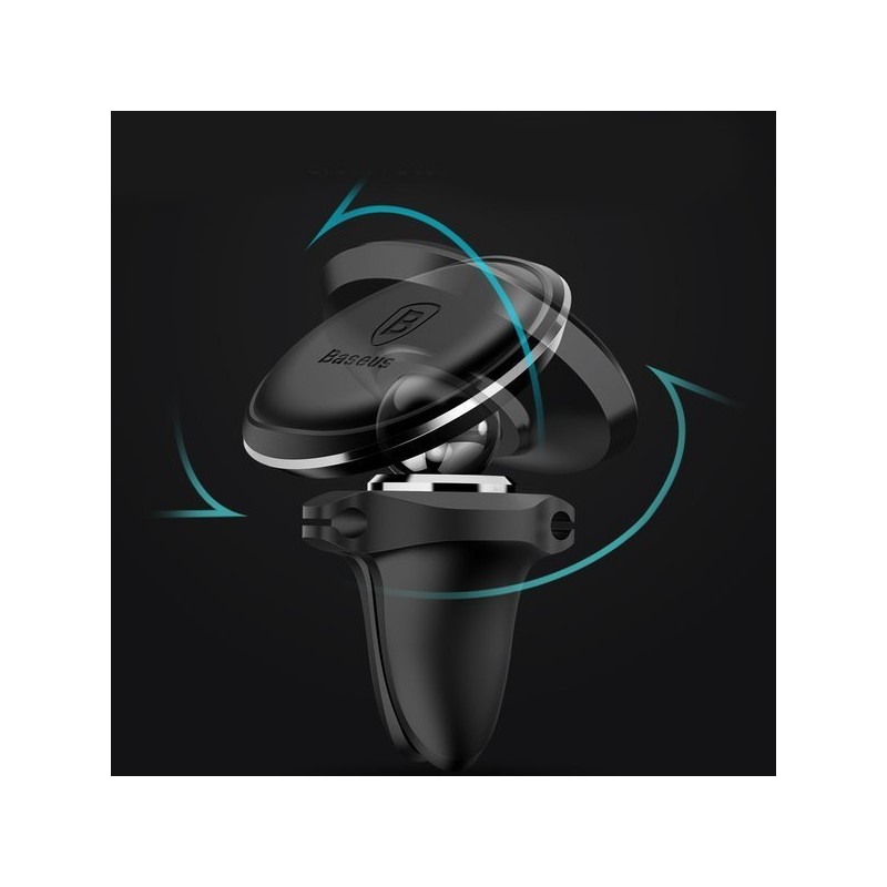 Buy Baseus Car Holder - AirVent Magnetic Black in Cyprus, Nicosia, Limassol, Larnaka, Pafos