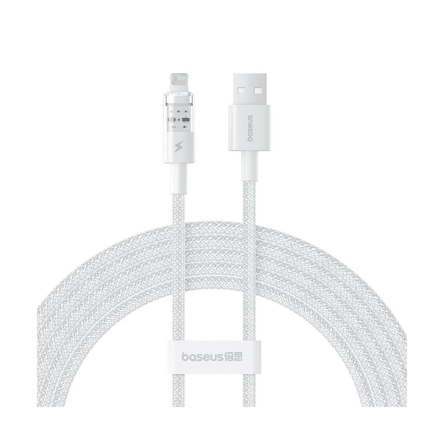Baseus Cable Lightning to USB-A Gem Series - 2m Moon White — Buy in Cyprus with Fast Delivery