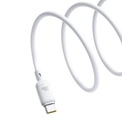 Buy Baseus Cable USB-C to USB-C Silky Series - 2.0m - 100W - White in Cyprus, Nicosia, Limassol, Larnaka, Pafos