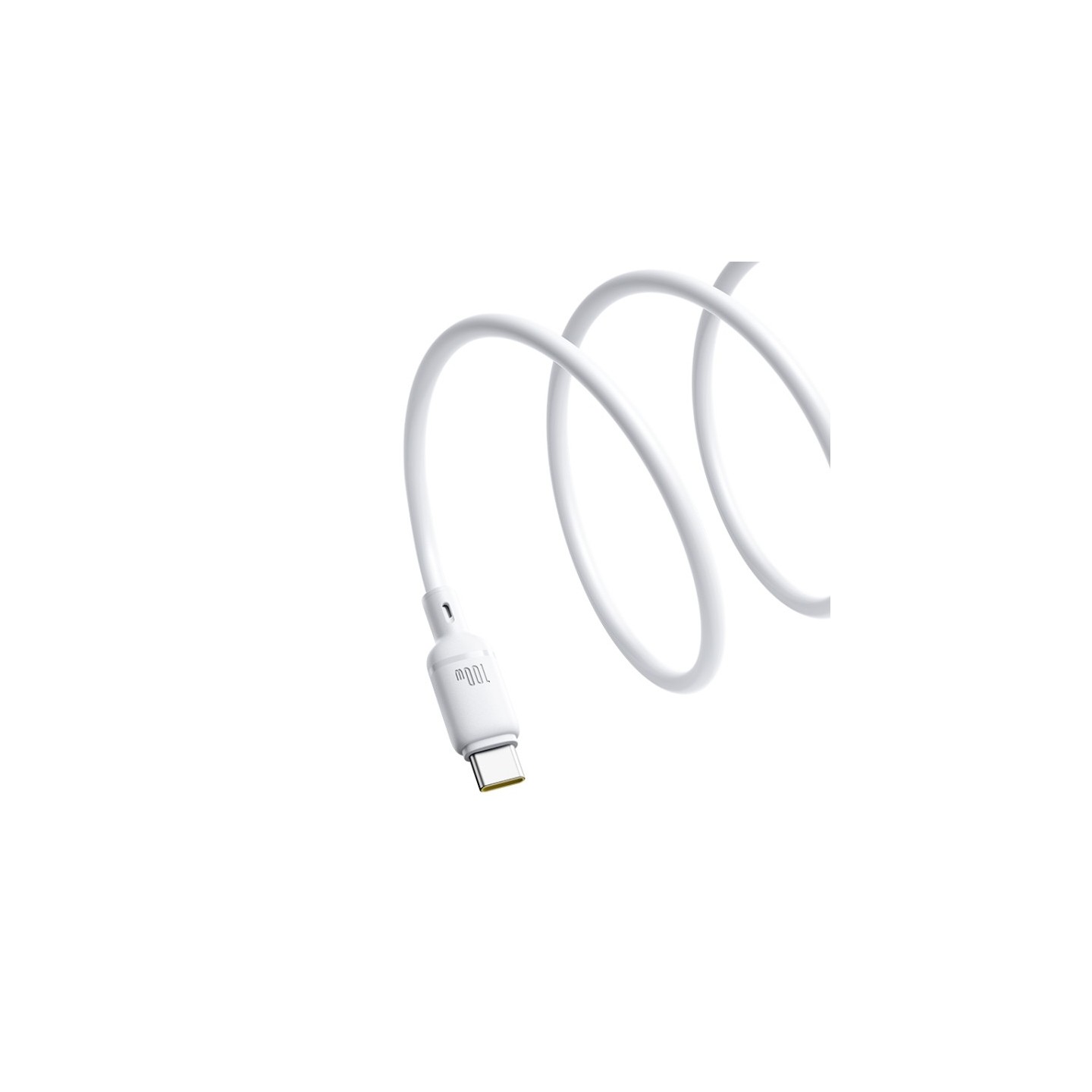Baseus Cable USB-C to USB-C Silky Series - 2.0m - 100W - White (Boxed) — Buy in Cyprus with Fast Delivery