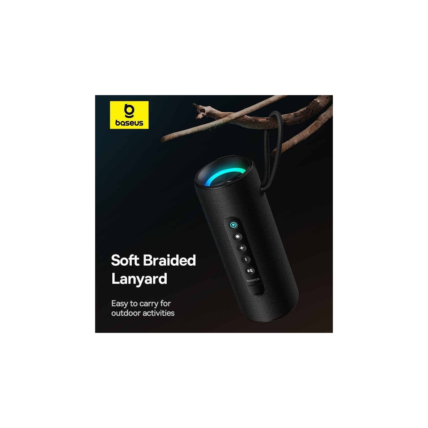 Baseus Speaker Wireless AeQur - VO20 - RGB IPX5 Black — Buy in Cyprus with Fast Delivery