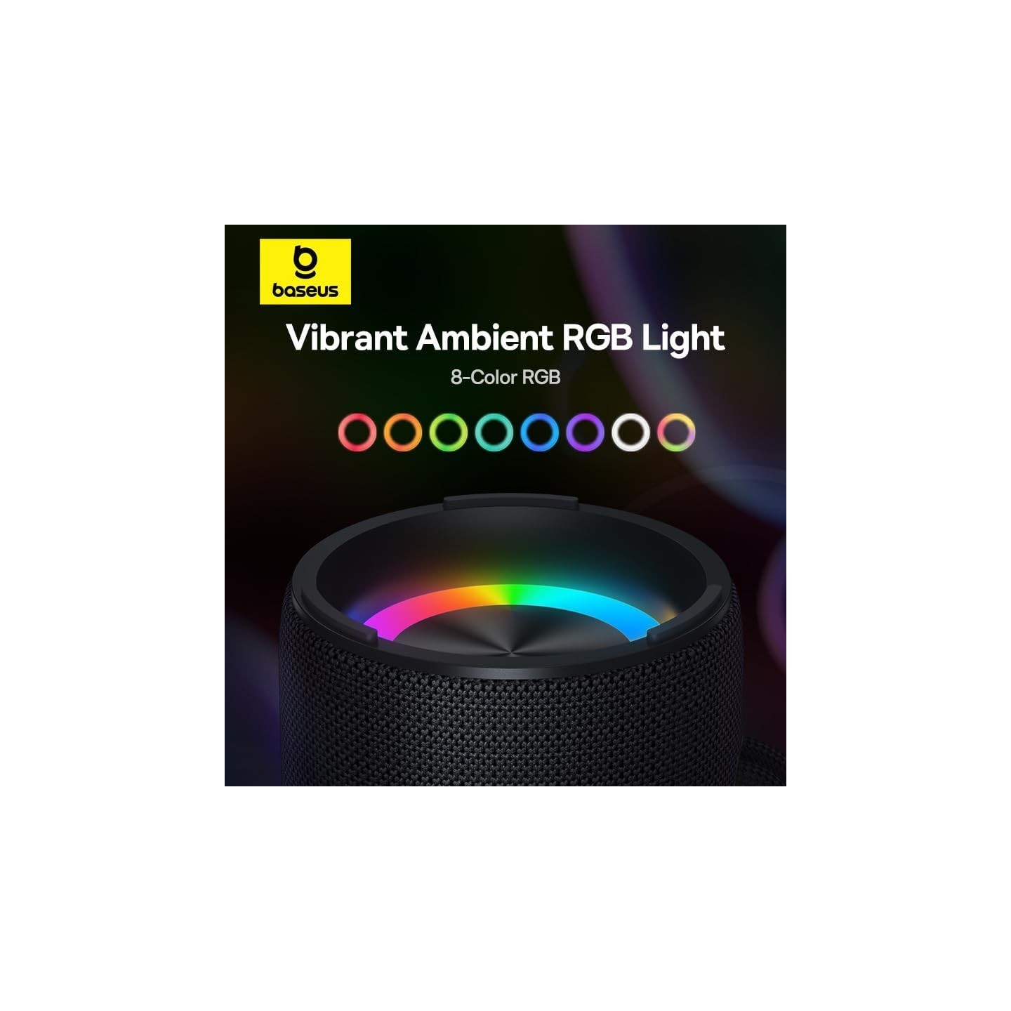 Baseus Speaker Wireless AeQur - VO20 - RGB IPX5 Black — Buy in Cyprus with Fast Delivery