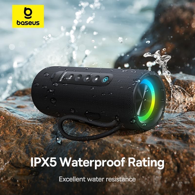 Buy Baseus Speaker Wireless AeQur - VO20 - RGB IPX5 Black in Cyprus, Nicosia, Limassol, Larnaka, Pafos