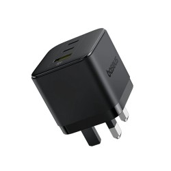 Buy Baseus Charger Wall - 65W 2C+U PALM Series UK Black in Cyprus, Nicosia, Limassol, Larnaka, Pafos