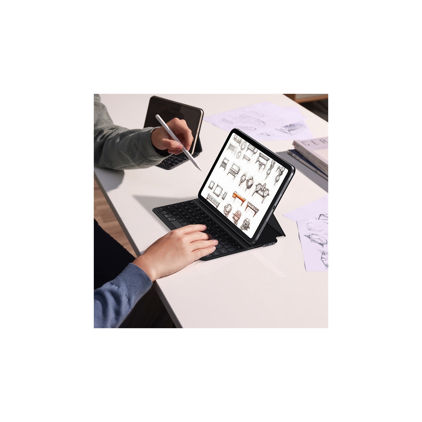 Baseus IT Bluetooth Keyboard with Magnetic Case iPad 12.9'' - Black — Buy in Cyprus with Fast Delivery