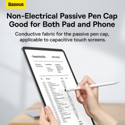 Buy Baseus IT Stylus - Active Passive USB-C with LED Indicators White in Cyprus, Nicosia, Limassol, Larnaka, Pafos