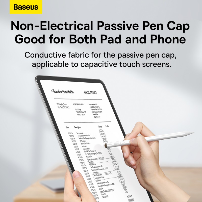 Buy Baseus IT Stylus - Active Passive USB-C with LED Indicators White in Cyprus, Nicosia, Limassol, Larnaka, Pafos