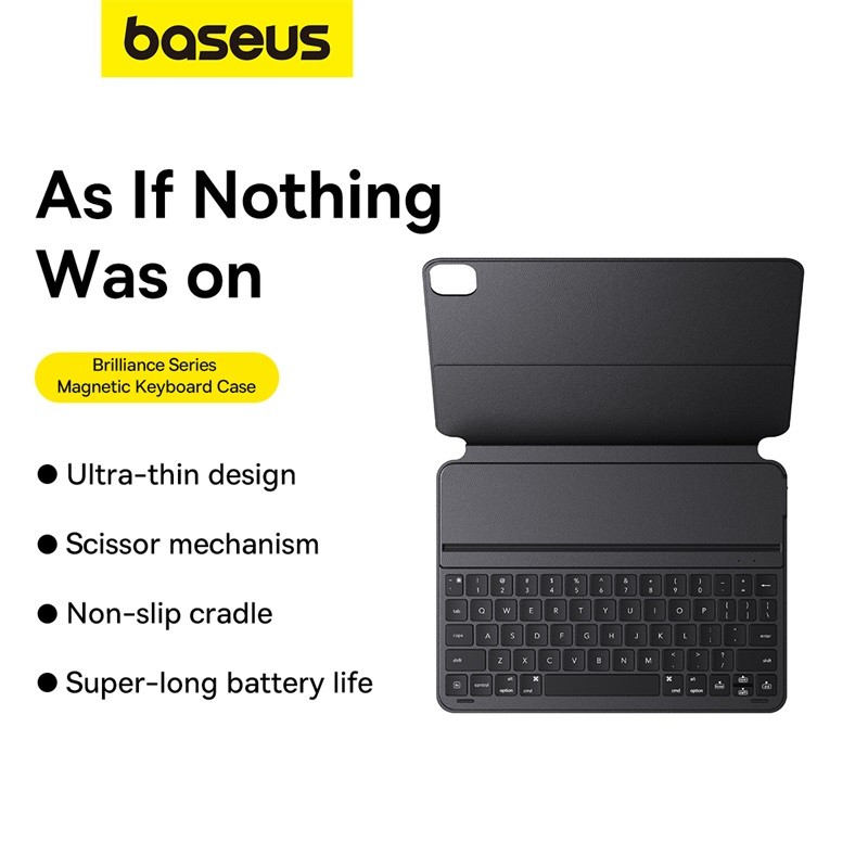 Buy Baseus IT Bluetooth Keyboard with Magnetic Case iPad 12.9'' - Black in Cyprus, Nicosia, Limassol, Larnaka, Pafos