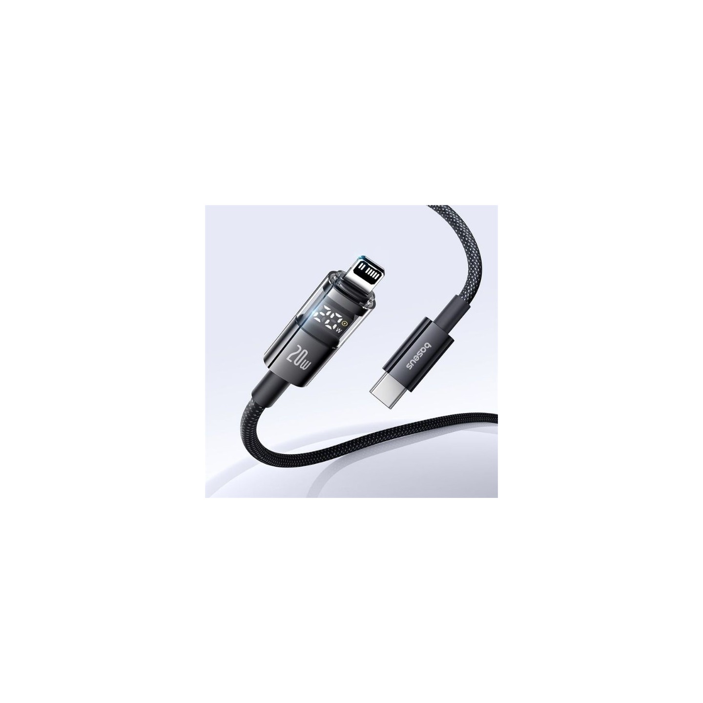 Baseus Cable Lightning to USB-C Display 2 Series Braided - 20W 2.0m Black — Buy in Cyprus with Fast Delivery