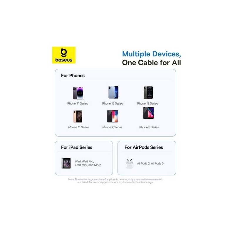 Buy Baseus Cable Lightning to USB-C Display 2 Series Braided - 20W 2.0m Black in Cyprus, Nicosia, Limassol, Larnaka, Pafos