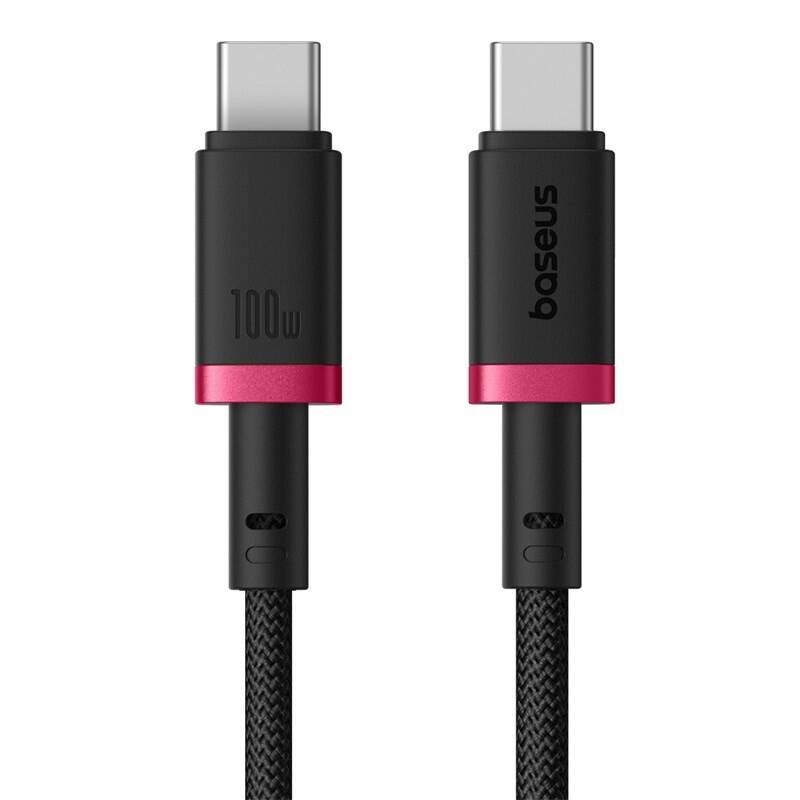 Baseus Dura USB-C to USB-C Braided Cable 2m 100W Black+Red (Boxed) — Buy in Cyprus with Fast Delivery