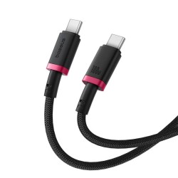 Buy Baseus Cable - USB-C to USB-C, Dura Braided, 2.0m, 100W, Black+Red in Cyprus, Nicosia, Limassol, Larnaka, Pafos