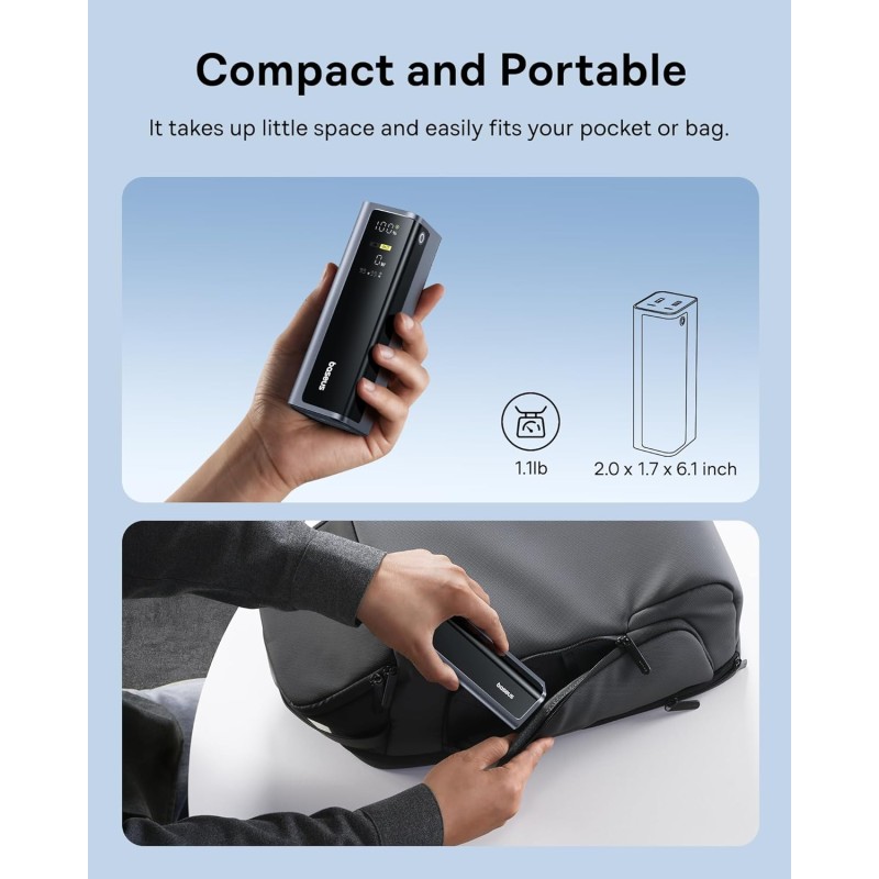 Buy Baseus Powerbank - GP12 - 145W 20800mAh + Display EnerGeek in Cyprus, Nicosia, Limassol, Larnaka, Pafos