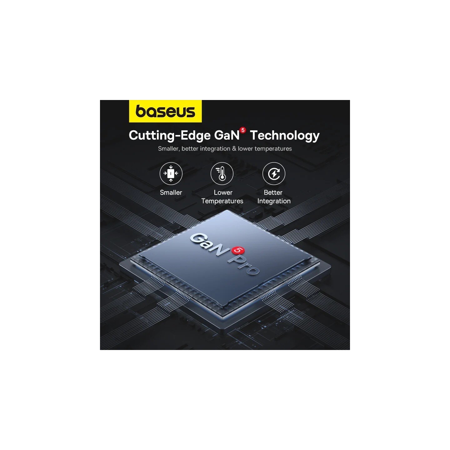 Baseus Charger Wall - 100W 2xUSB-C 2xUSB-A UK+100W USB-C Cable Black — Buy in Cyprus with Fast Delivery