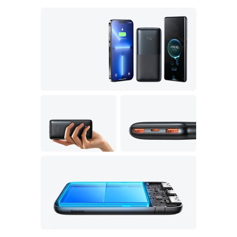Buy Baseus Powerbank - Bipow Pro - 20W 10000mAh Display Black in Cyprus, Nicosia, Limassol, Larnaka, Pafos