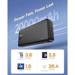 Buy Baseus Powerbank - Airpow - 20W 20000mAh Black in Cyprus, Nicosia, Limassol, Larnaka, Pafos