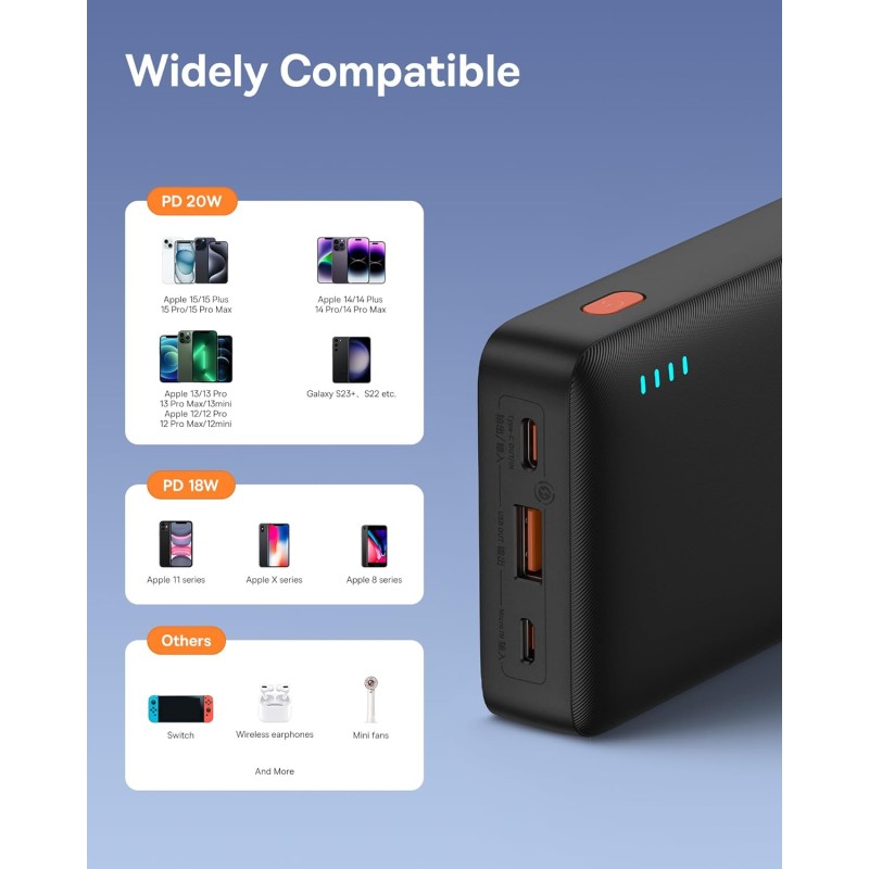 Buy Baseus Powerbank - Airpow - 20W 20000mAh Black in Cyprus, Nicosia, Limassol, Larnaka, Pafos