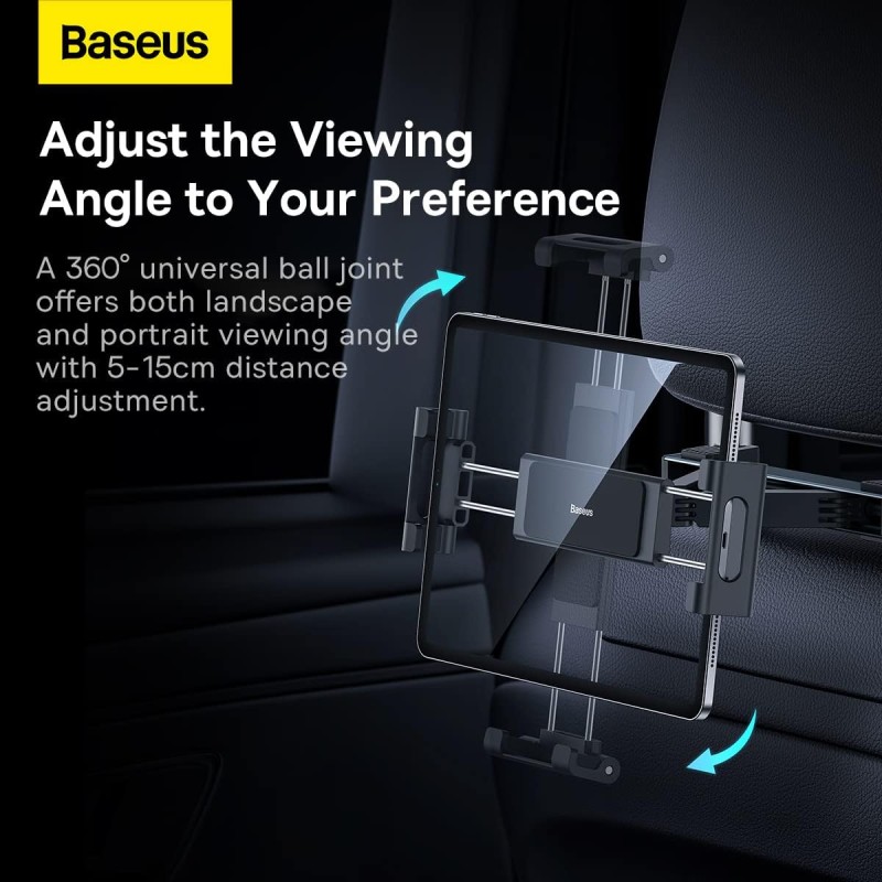 Buy Baseus Car Holder Backseat Car Mount for Tablet - JOYRIDE PRO - Backseat Car... in Cyprus, Nicosia, Limassol, Larnaka, Pafos