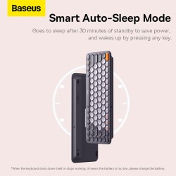 Baseus K01A Wireless Tri-Mode Keyboard 84-Key Gray (Boxed) — Buy in Cyprus with Fast Delivery