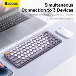 Baseus K01A Wireless Tri-Mode Keyboard 84-Key Gray (Boxed) — Buy in Cyprus with Fast Delivery