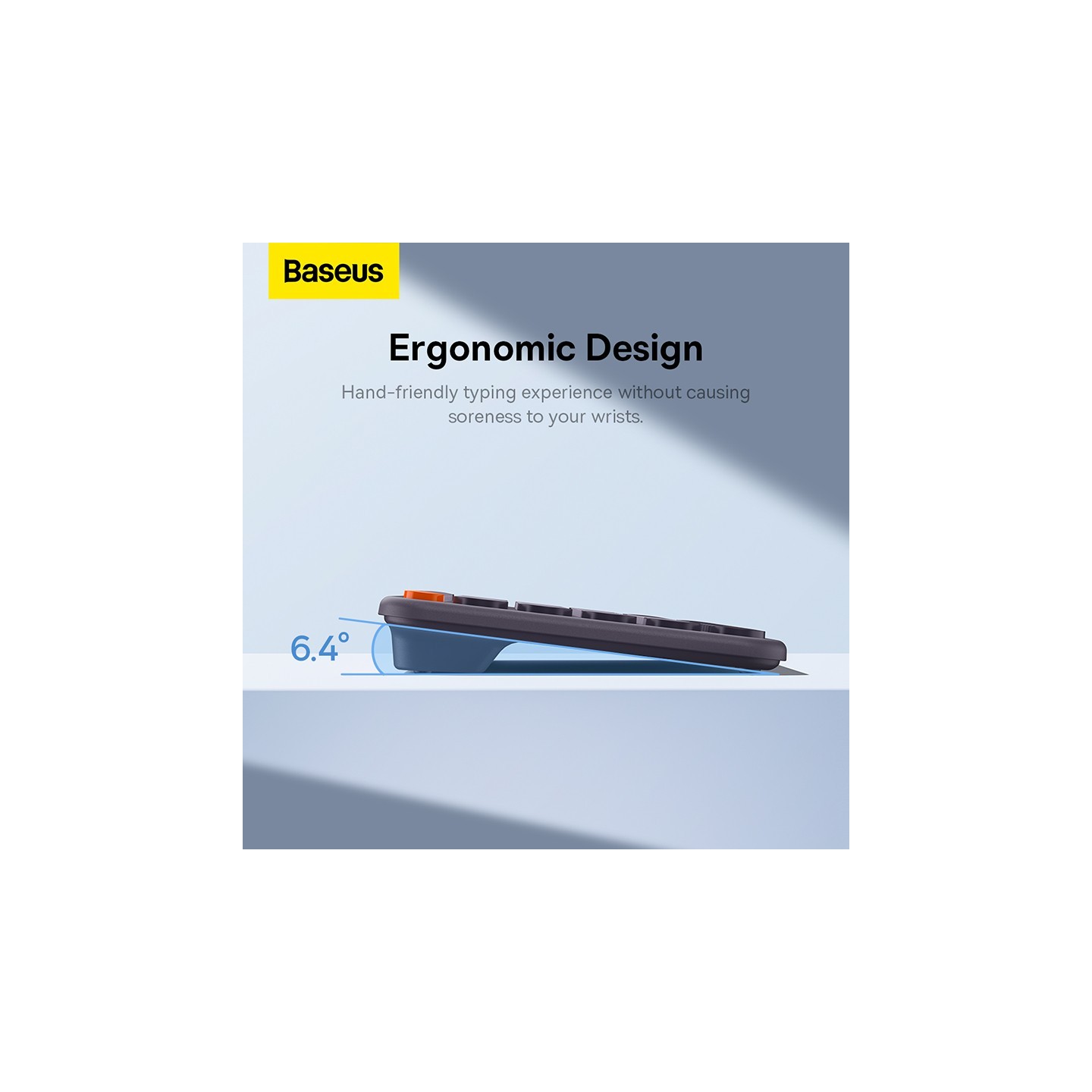 Baseus K01A Wireless Tri-Mode Keyboard 84-Key Gray (Boxed) — Buy in Cyprus with Fast Delivery