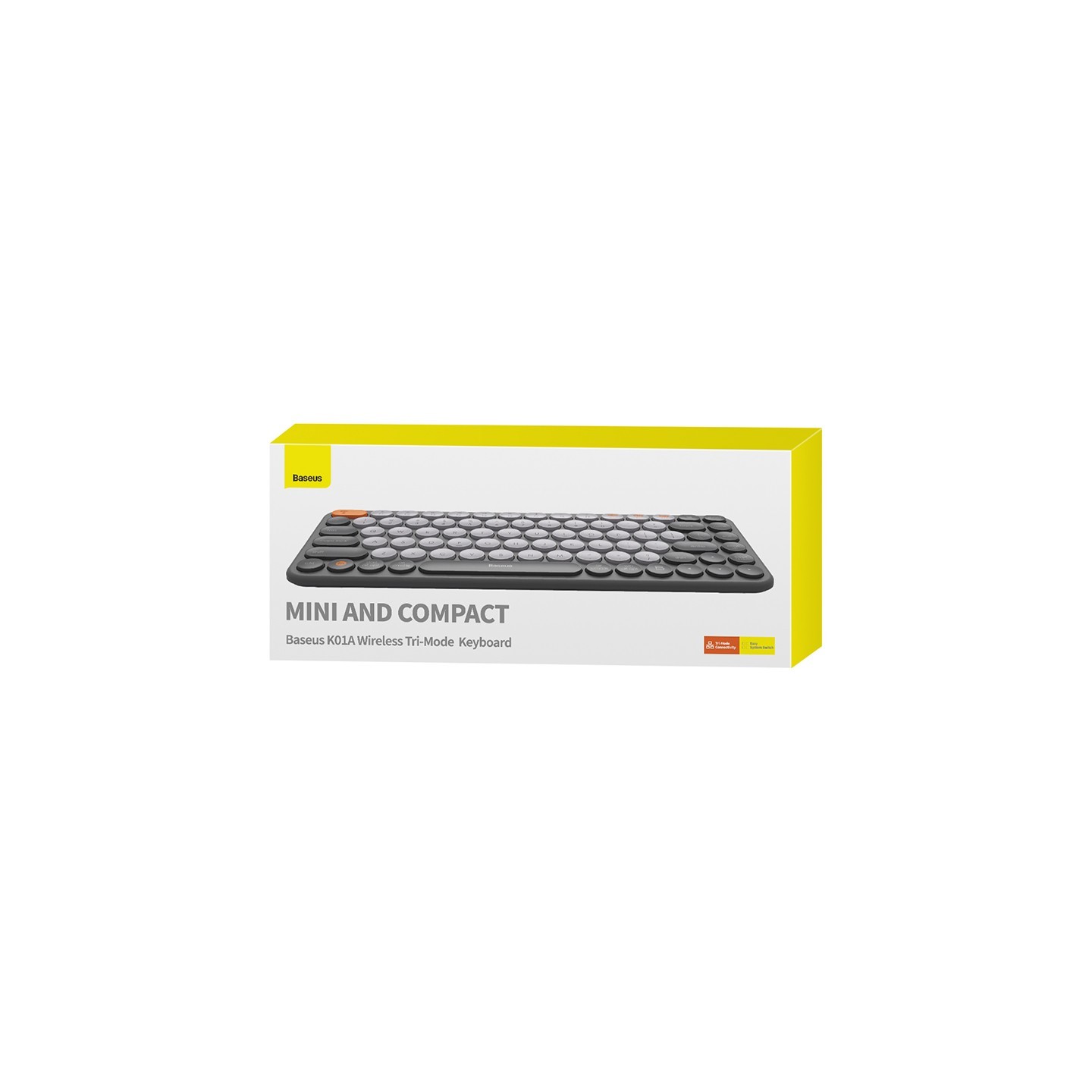Baseus K01A Wireless Tri-Mode Keyboard 84-Key Gray (Boxed) — Buy in Cyprus with Fast Delivery