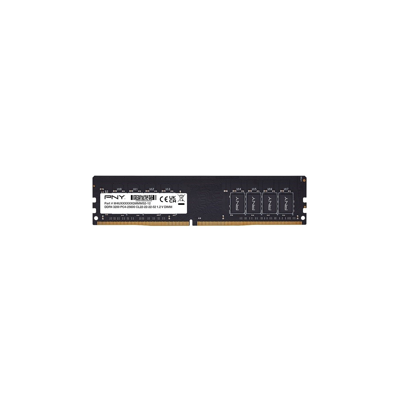 PNY RAM DIMM DDR4 3200MHz CL22 16GB Desktop Memory - DIMM DDR4 3200MHz CL22 16GB — Buy in Cyprus with Fast Delivery