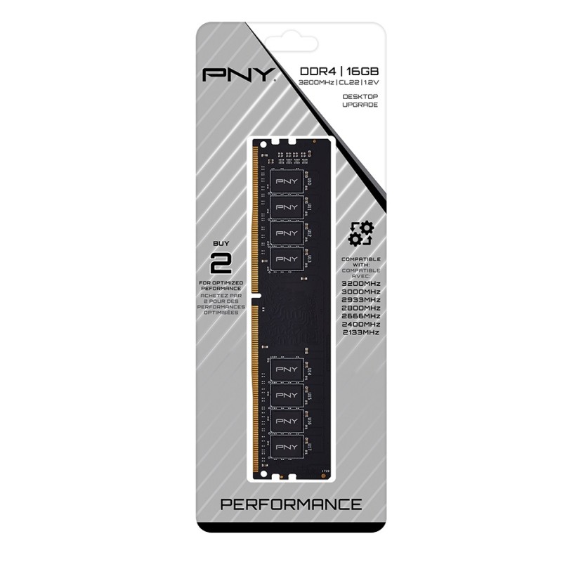 Buy PNY RAM DIMM DDR4 3200MHz CL22 16GB Desktop Memory - DIMM DDR4 3200MHz CL22 ... in Cyprus, Nicosia, Limassol, Larnaka, Pafos