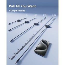 Buy Baseus Cable USB-C to USB-C Free2Draw Retractable Cable 100W 1m Black - USB-... in Cyprus, Nicosia, Limassol, Larnaka, Pafos