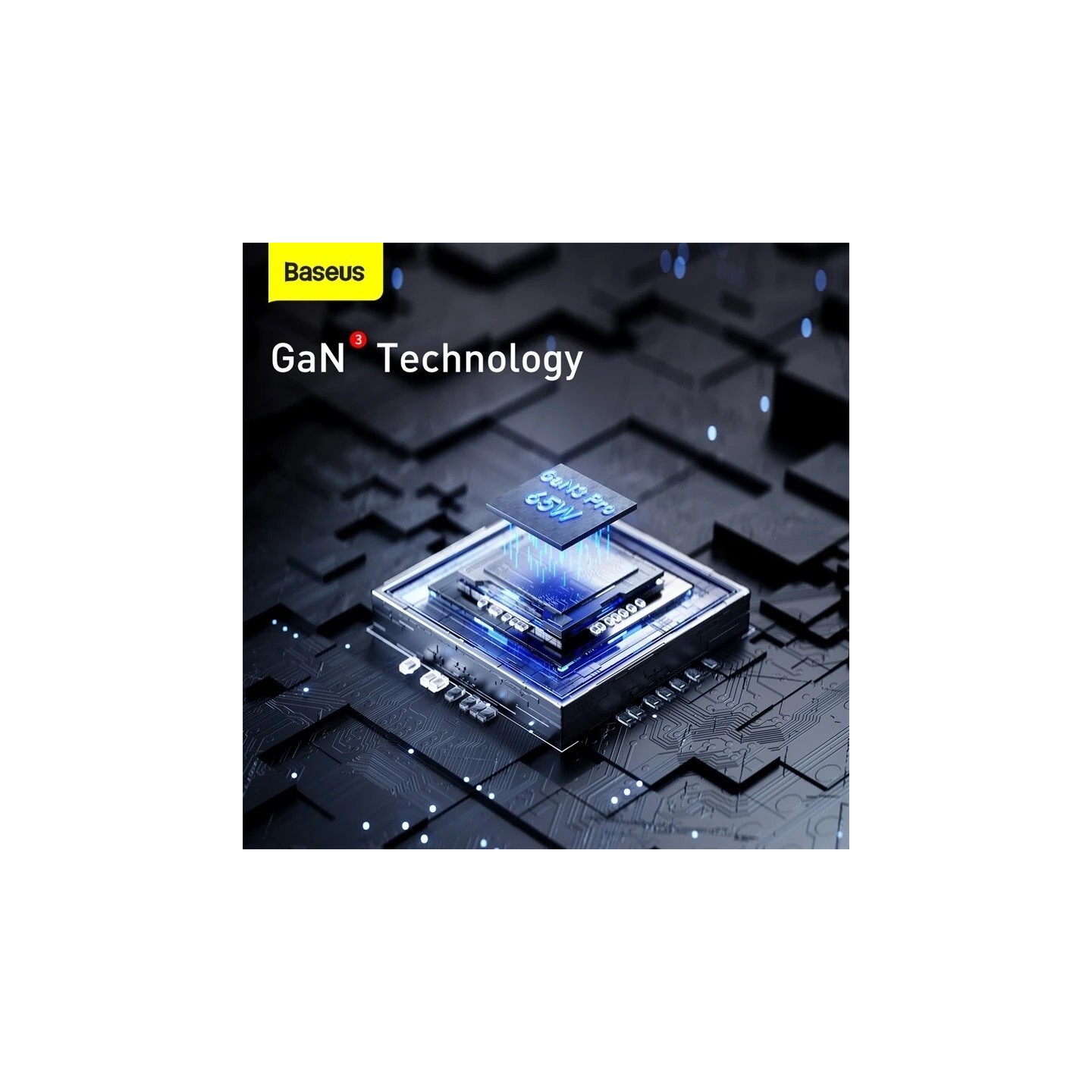 Baseus Charger Desktop - 65W 2C+2U EU+100W USB-C Cable Black — Buy in Cyprus with Fast Delivery