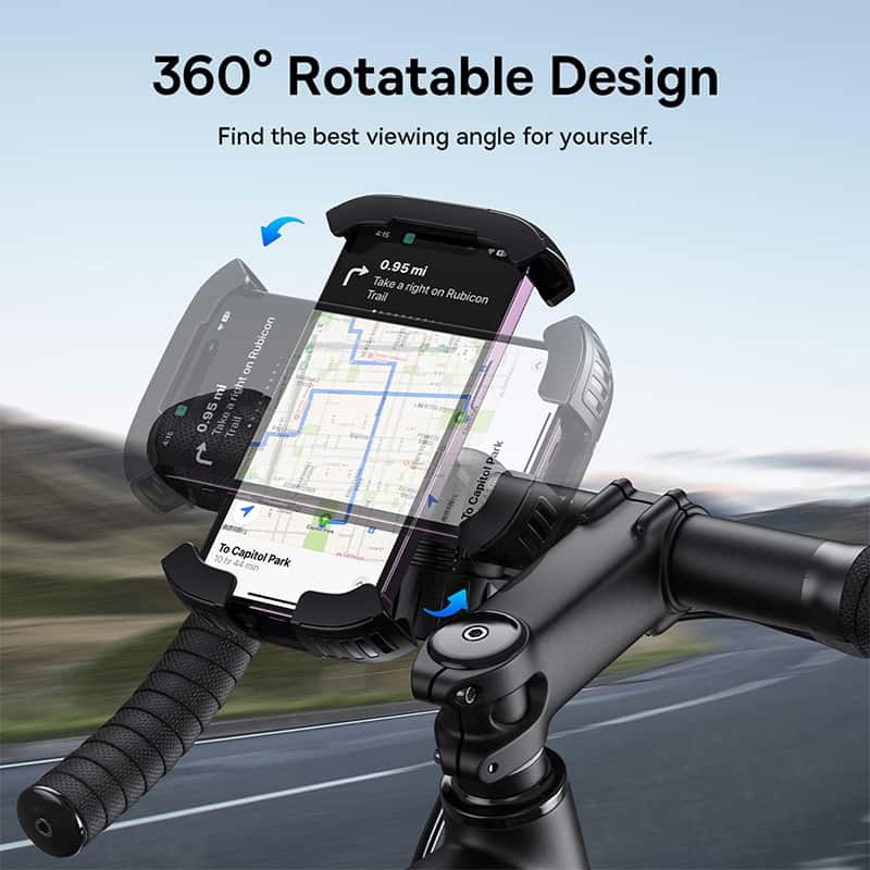 Buy Baseus VA Motorcycle Bicycle Scooter Phone Holder - QUICKGO in Cyprus, Nicosia, Limassol, Larnaka, Pafos