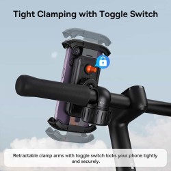 Buy Baseus VA Motorcycle Bicycle Scooter Phone Holder - QUICKGO in Cyprus, Nicosia, Limassol, Larnaka, Pafos