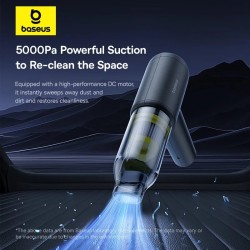 Buy Baseus VA Vacuum Cleaner Car - 5000pa Black in Cyprus, Nicosia, Limassol, Larnaka, Pafos