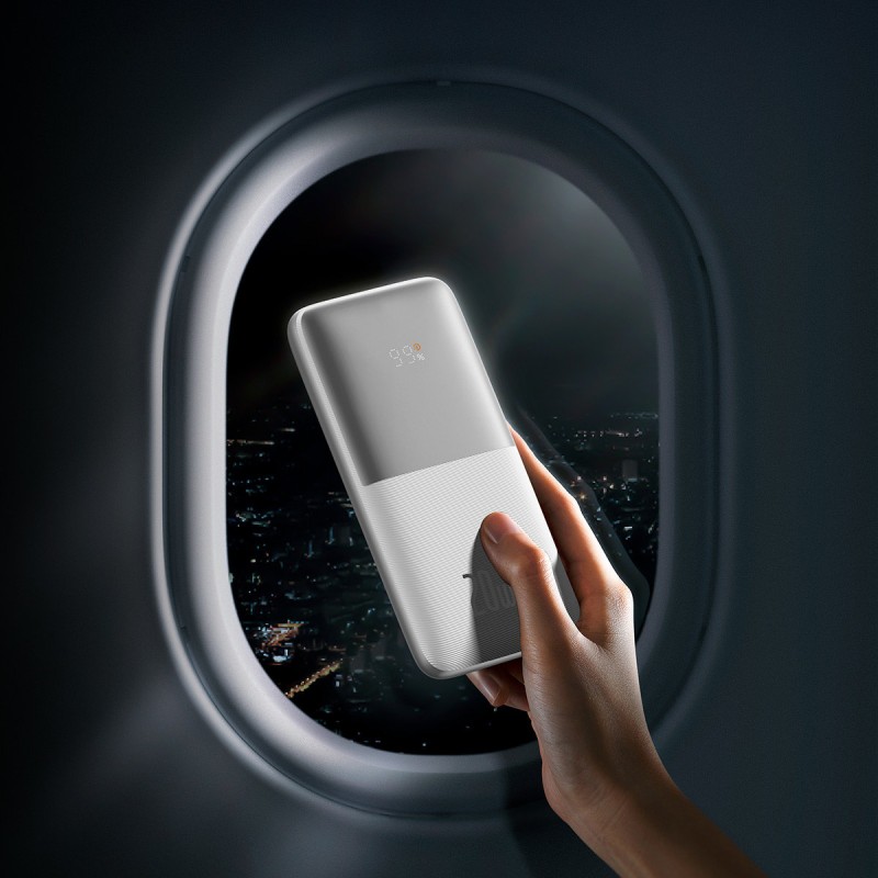 Buy Baseus Powerbank - 20W 10000mAh - Display Bipow Pro White in Cyprus, Nicosia, Limassol, Larnaka, Pafos