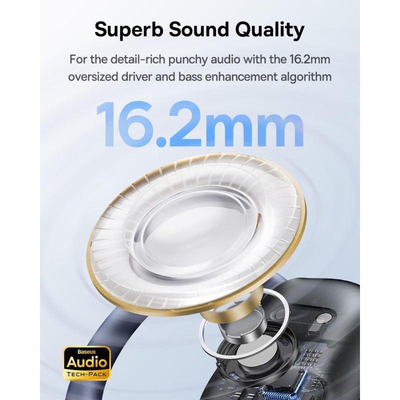 Buy Baseus Headphones Open Ear TWS - Eli Sport 1 - Black in Cyprus, Nicosia, Limassol, Larnaka, Pafos