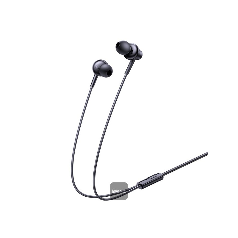 Buy Baseus Earphones Encok - HZ11 - Wired 3.5mm Black in Cyprus, Nicosia, Limassol, Larnaka, Pafos
