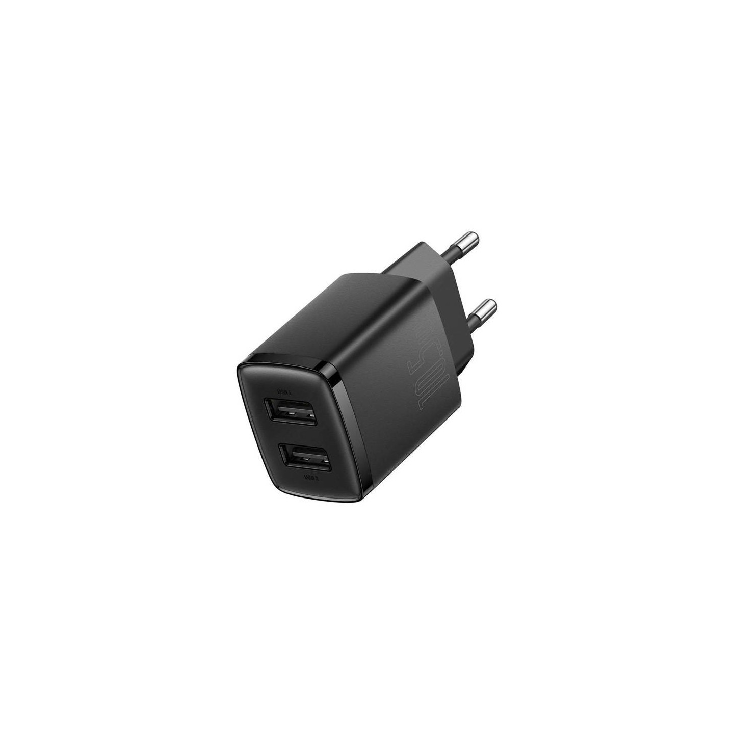 Baseus Charger Wall - 10.5W, 2xUSB-A, EU, Black — Buy in Cyprus with Fast Delivery