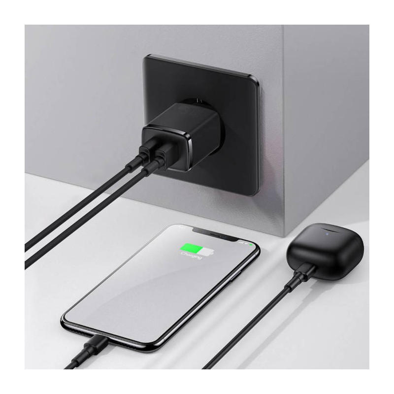 Buy Baseus Charger Wall - 10.5W, 2xUSB-A, EU, Black in Cyprus, Nicosia, Limassol, Larnaka, Pafos