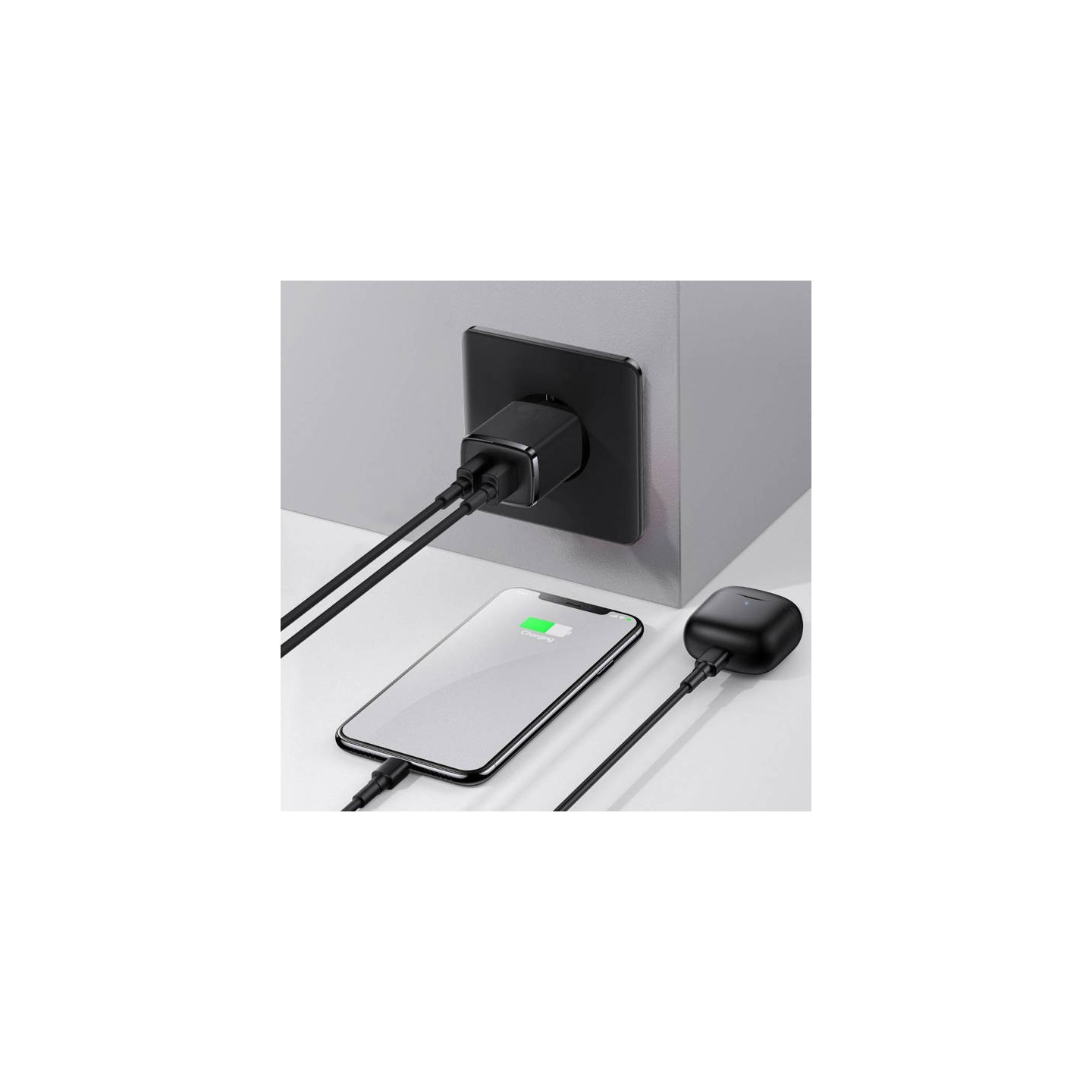 Baseus Charger Wall - 10.5W, 2xUSB-A, EU, Black — Buy in Cyprus with Fast Delivery