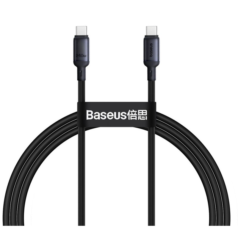 Buy Baseus Cable USB-C to USB-C PicoGo Magnetic Silicone - 240W - 1.0m - Black in Cyprus, Nicosia, Limassol, Larnaka, Pafos