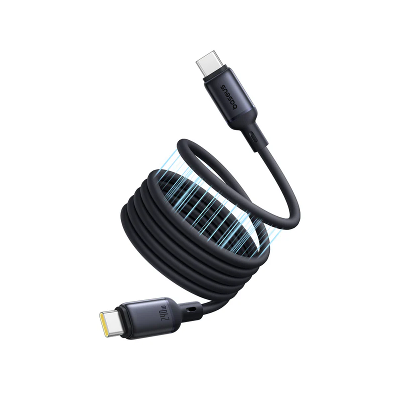 Buy Baseus Cable USB-C to USB-C PicoGo Magnetic Silicone - 240W - 1.0m - Black in Cyprus, Nicosia, Limassol, Larnaka, Pafos