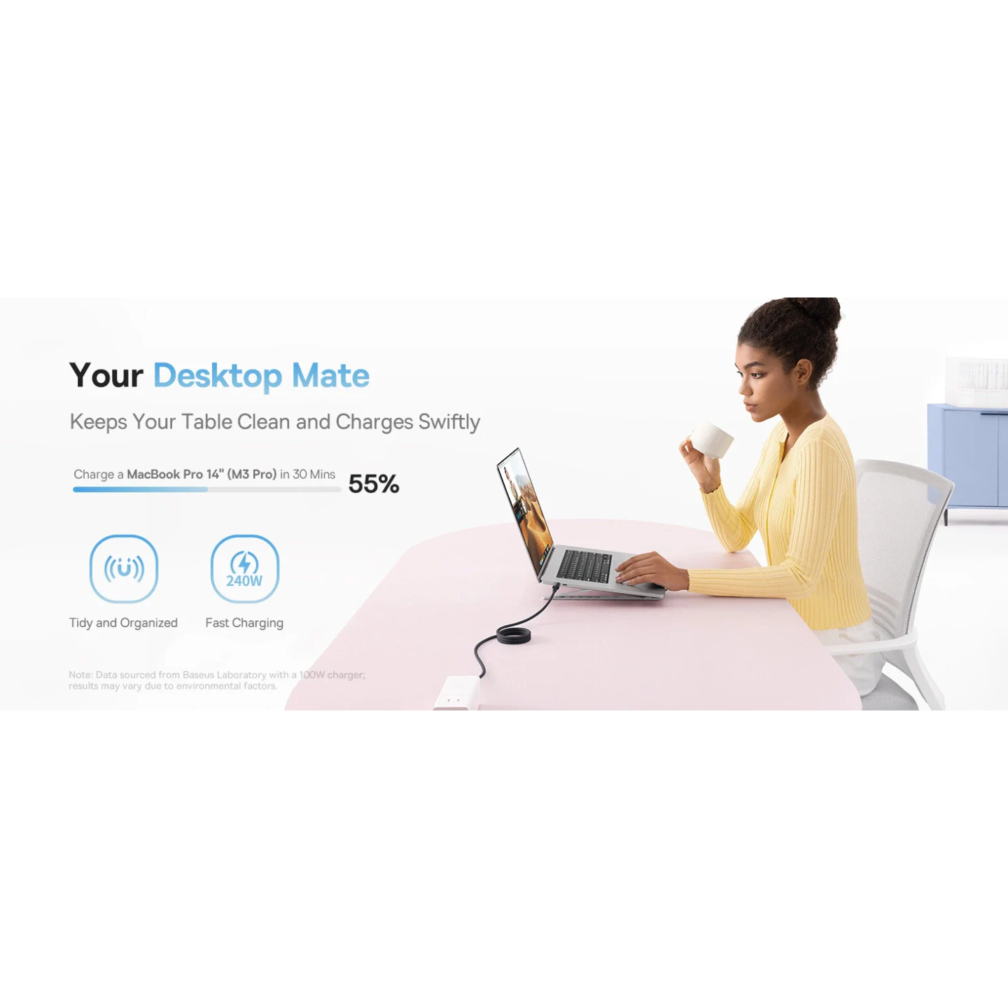 Baseus PicoGo Magnetic USB-C to USB-C Cable 240W 1.0m Black (Boxed) — Buy in Cyprus with Fast Delivery