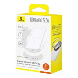 Buy Baseus EnerFill Ultra Wireless Powerbank - FM11 - 22.5W 10000mAh White in Cyprus, Nicosia, Limassol, Larnaka, Pafos